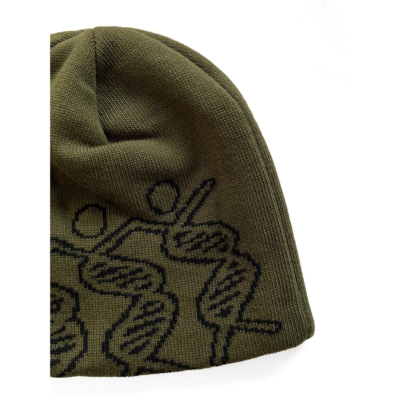 COMFORTABLE REASON / DANCING DNA BEANIE / OLIVE