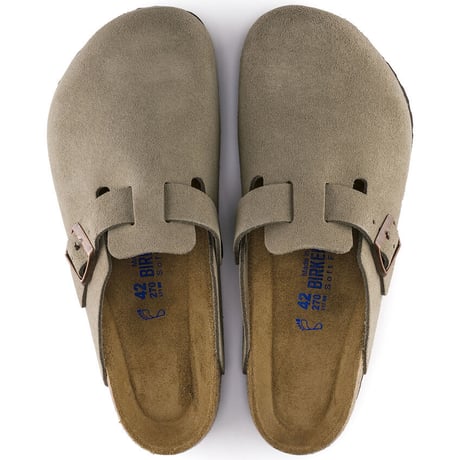 BIRKENSTOCK / BOSTON SUEDE LEATHER REGULAR / TAUPE