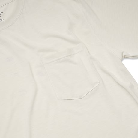 GARBAGE / POCKET TEE (BIG PEACE) / O.WHITE (BLACK PRINT)
