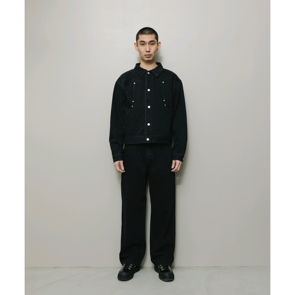 BAL / 12OZ STRAIGHT LEG 5P WASHED JEAN / WASHED