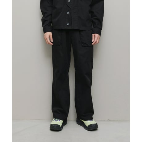 BAL / HERRINGBONE CREW PANT / BLACK