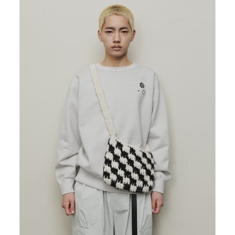 BAL / HAND KNIT SACOCHE / WHITE