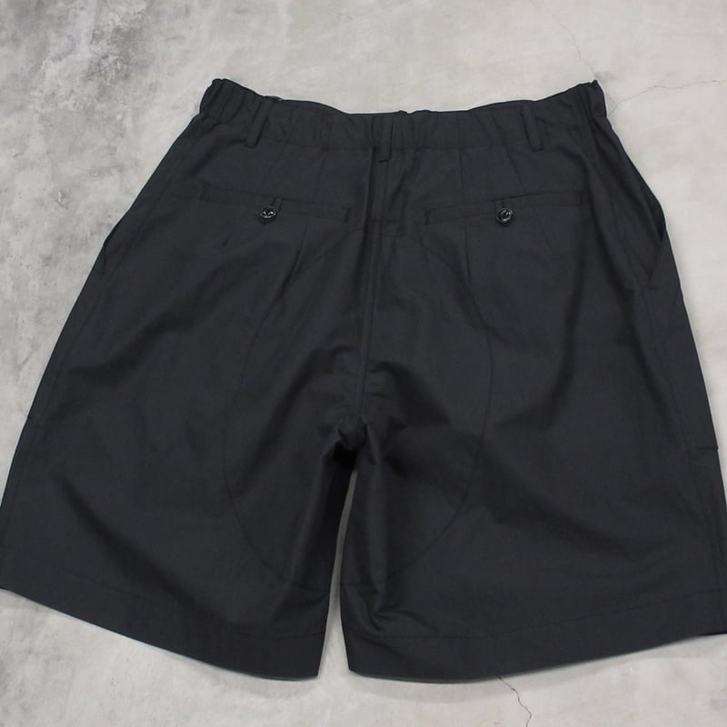 tone / COTTON NYLON GARDEN SHORTS / BLACK | Sop tone / COTTON NYLON GARDEN SHORTS / BLACK | Sop