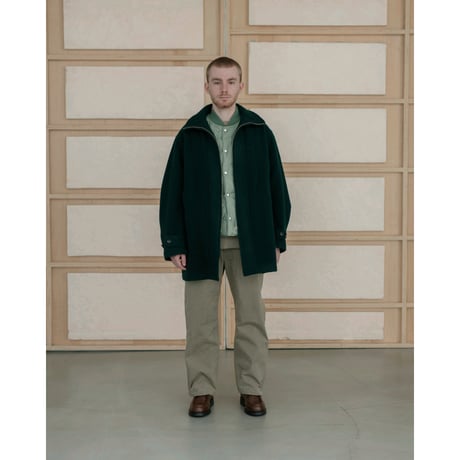 PHIGVEL MAKERS & Co. / WAXED CLOTH STRING TROUSERS / TAUPE BEIGE