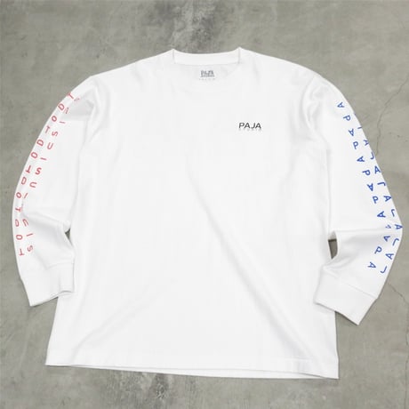 PAJA STUDIO / A LOGO L/S TEE / WHITE