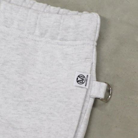 MALFUNCTION / ZIP SWEAT PANTS / ASH
