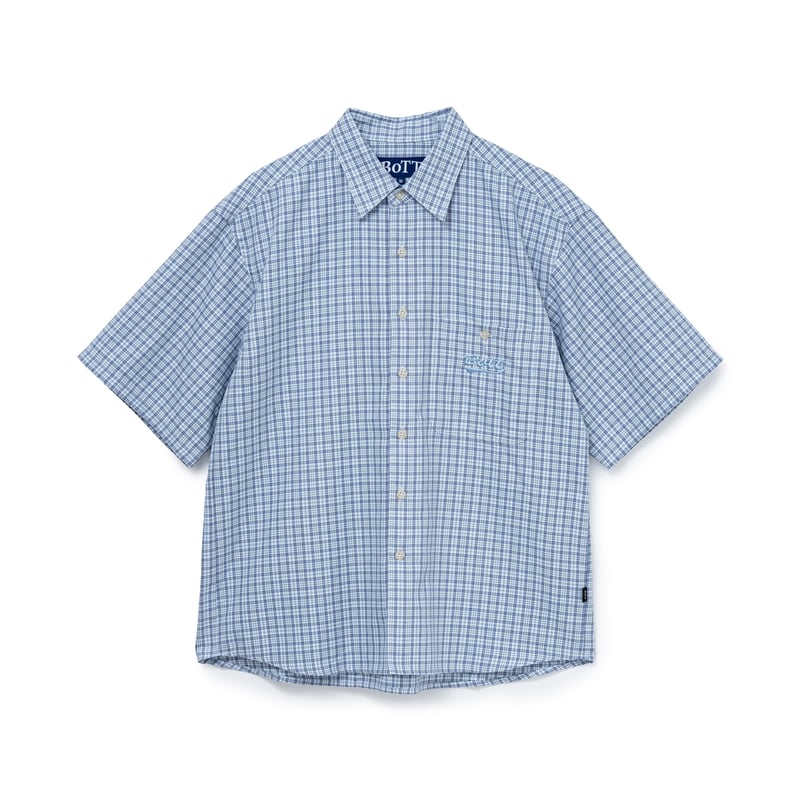 BoTT / MULTI CHECK S/S SHIRT / LIGHT BLUE | Sop