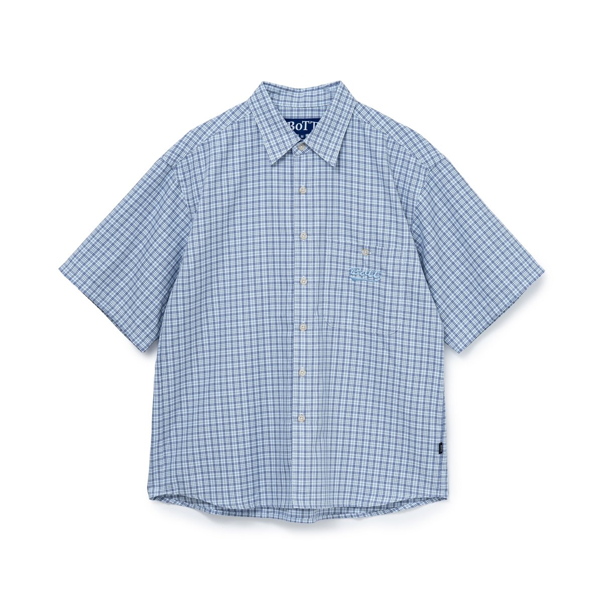 BoTT / MULTI CHECK S/S SHIRT / LIGHT BLUE | Sop