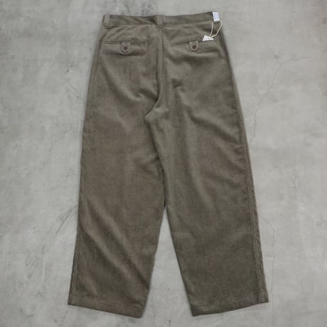 NOROLL / THICK WALK CORDS PANTS / SMOKE BROWN