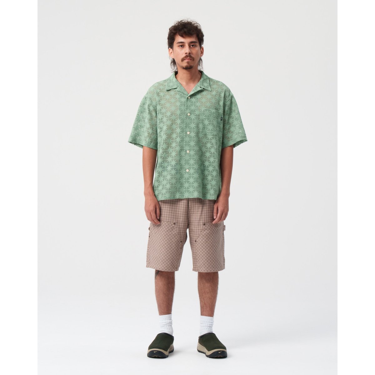 BoTT / PLAID DOUBLE KNEE SHORT / NATURAL | Soph