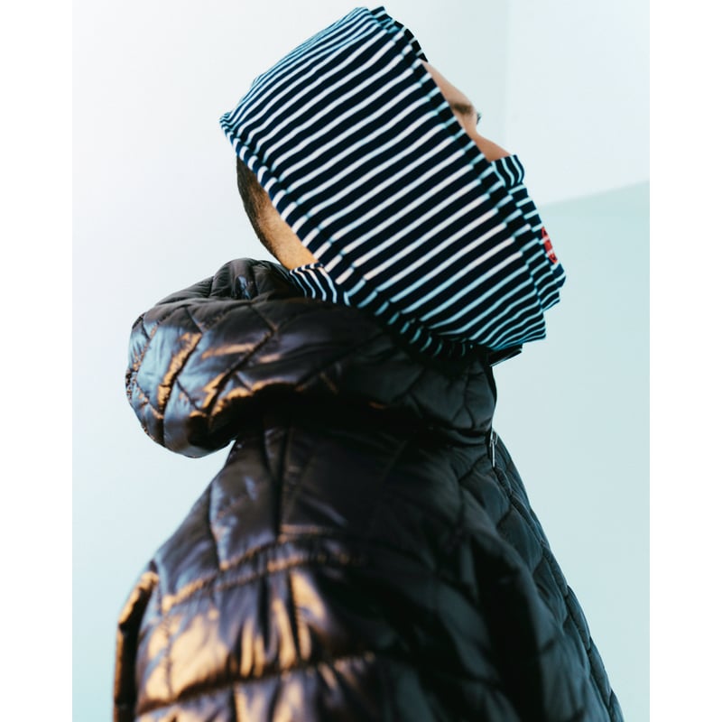 【即完売】SOL soonerorlater guruguru Scarf SOL soonerorlater / BORDER SCARF / WHITE & NAVY