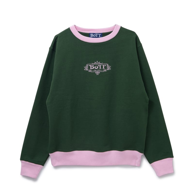 トップス BoTT LUXE Logo Crew BoTT / LUXE LOGO CREW / GREEN | Sophomore