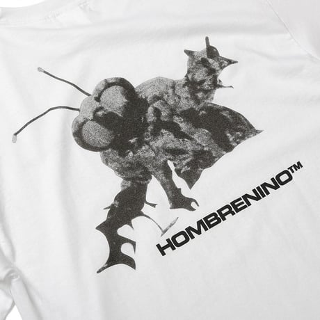 HOMBRE NINO / L/S PRINT TEE (MONSTER) / WHITE