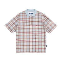 BoTT / PLAID S/S POLO SHIRT / BLUE