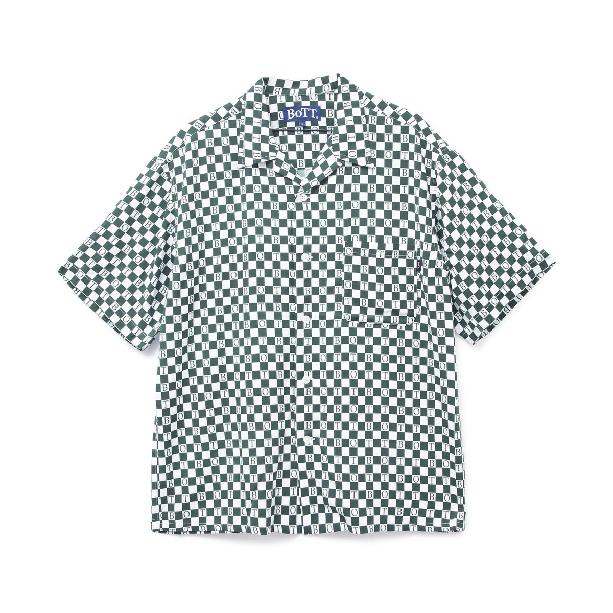 bott Checkerboard S/SL Shirt(green)