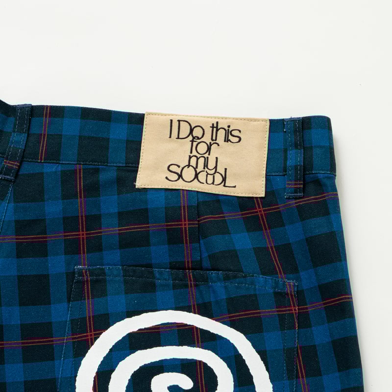 SOL soonerorlater / CHECKED BAGGY SHORTS / BLUE SOL soonerorlater / CHECKED BAGGY SHORTS / BLUE