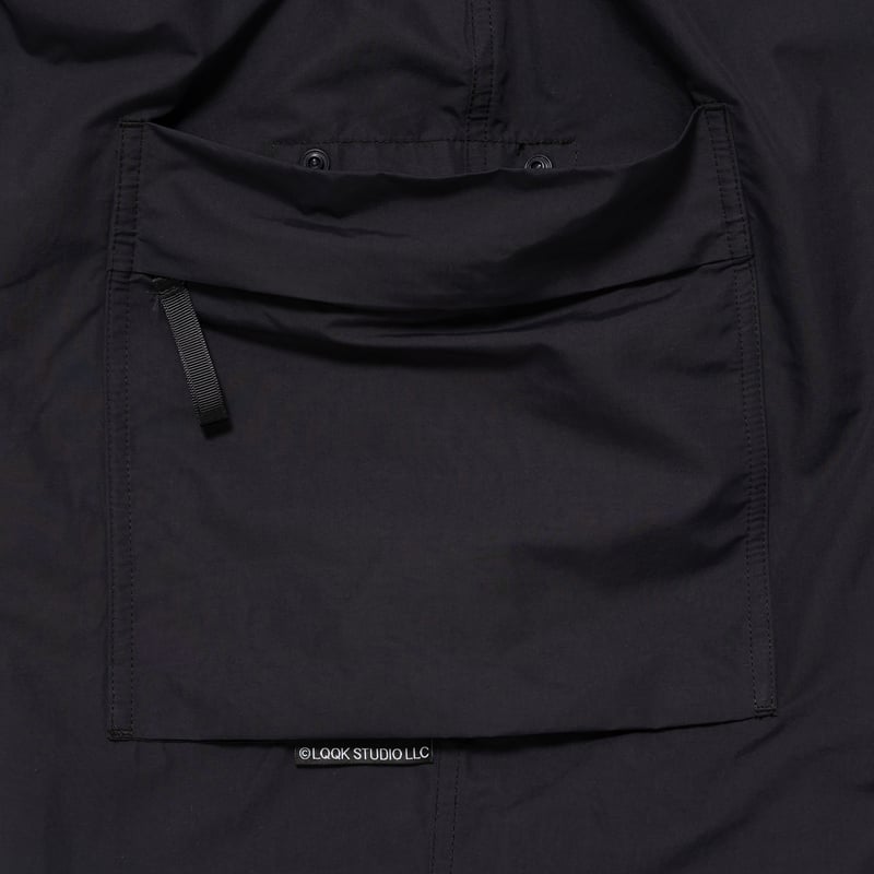 LQQK STUDIO / NYLON CARGO PANTS / BLACK | Sopho