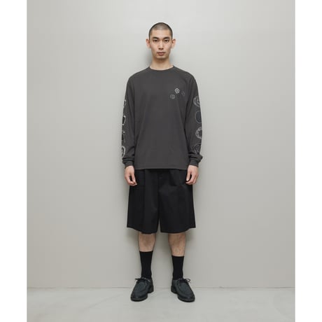 BAL / COTTON TWILL OVER SIZED BERMUDA SHORT / BLACK