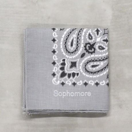 Sophomore / LOGO BANDANA / SILVER