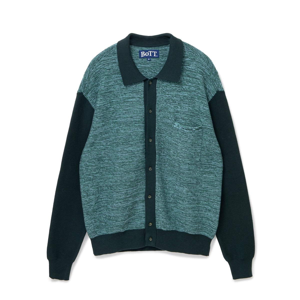 BoTT / MARLED KNIT POLO / DARK GREEN | Sophomore