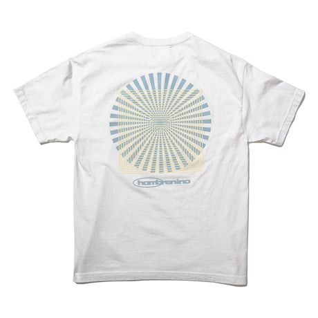 HOMBRE NINO / VINTAGE WASH S/S PRINT TEE / WHITE