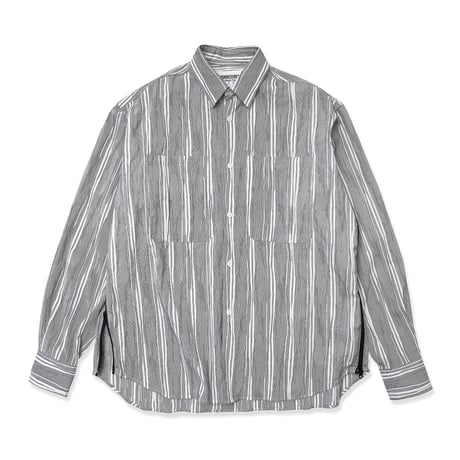 HOMBRE NINO / STRIPE VENTILATION SHIRT / BLACK