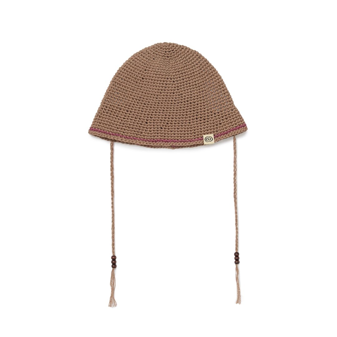 SOL soonerorlater / HAND-KNITTED HEMP HAT / BRO