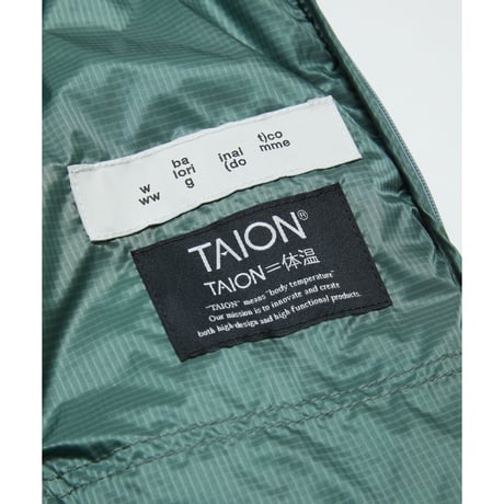 BAL / x TAION REMOVABLE SLEEVE DOWN JACKET / BLUE GRAY