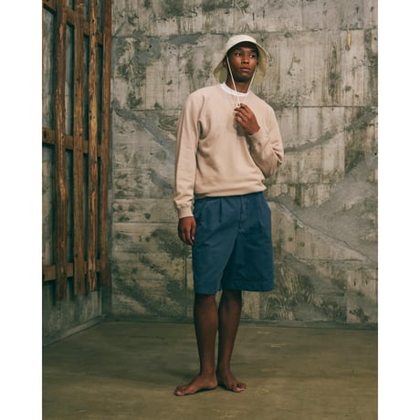 tone / WIDE DOUBLE SHORTS / FADE NAVY