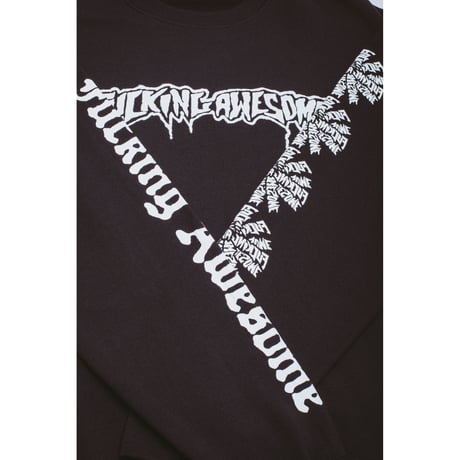 FUCKING AWESOME / LOGO TEST PRINT CREWNECK / BLACK