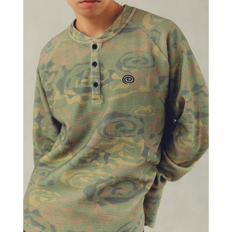 SOL soonerorlater / WAFFLE L/S TEE / CAMO