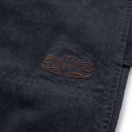 BoTT / PIGMENT DYED WORK PANT / BLACK