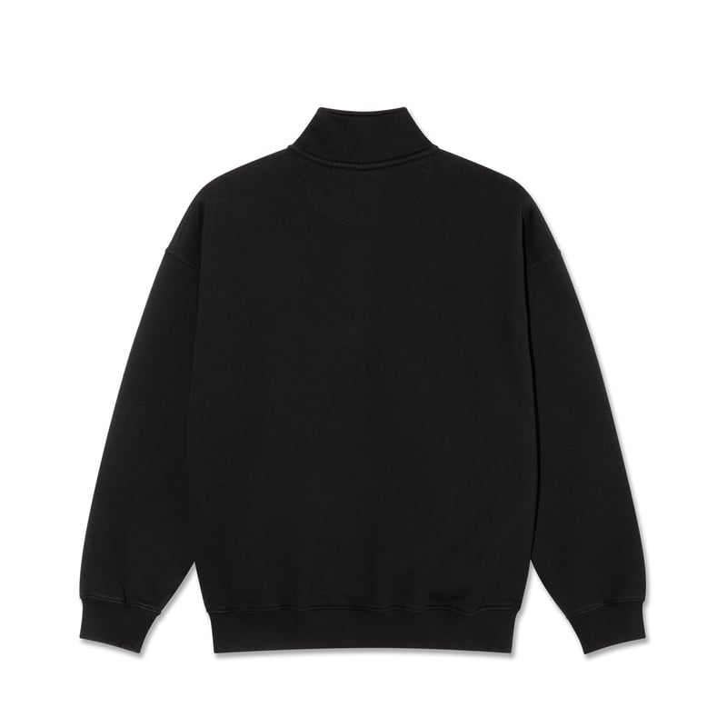 POLAR SKATE CO. / FRANKIE HALF ZIP SWEATER / BL