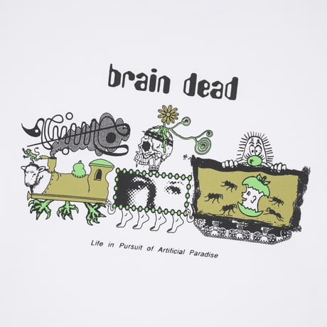BRAIN DEAD / ARTIFICIAL PARADISE T-SHIRT / WHITE