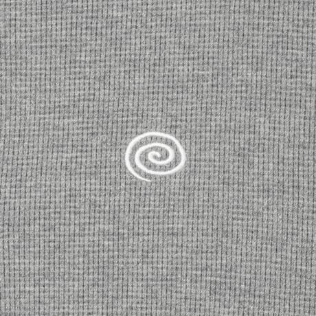SOL soonerorlater / WAFFLE CREWNECK CARDIGAN / GRAY