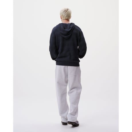 BoTT / KNIT ZIP HOODIE / NAVY