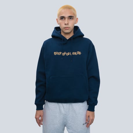 SOL soonerorlater / SHAKY THAI LOGO HOODIE / NAVY