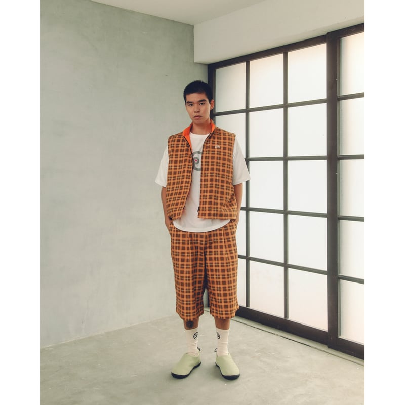SOL soonerorlater / CHECKED BAGGY SHORTS / BROW SOL soonerorlater / CHECKED BAGGY SHORTS / BROW