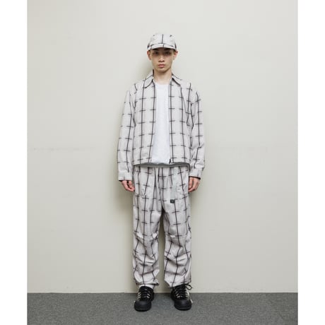 BAL / PLAID ZIP SHIRT BLOUSON / GRAY