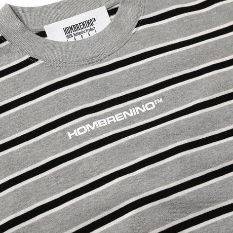 HOMBRE NINO / STRIPE L/S TEE / GRAY