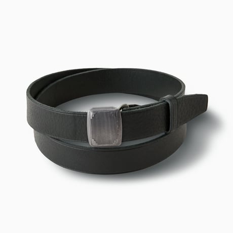 PHIGVEL MAKERS & Co. / LEATHER HICKOK BELT / BLACK x SILVER