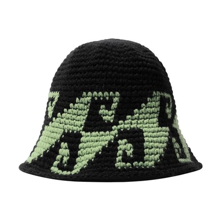 STUSSY / WAVES KNIT BUCKET / BLACK