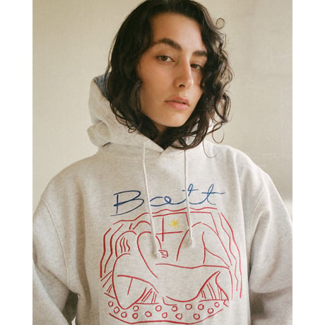 BoTT / REAL LOVE PULLOVER HOODIE / ASH
