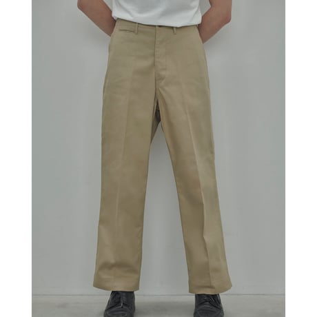 PHIGVEL MAKERS & Co. / OFFICER TROUSERS (WIDE) / KHAKI BEIGE