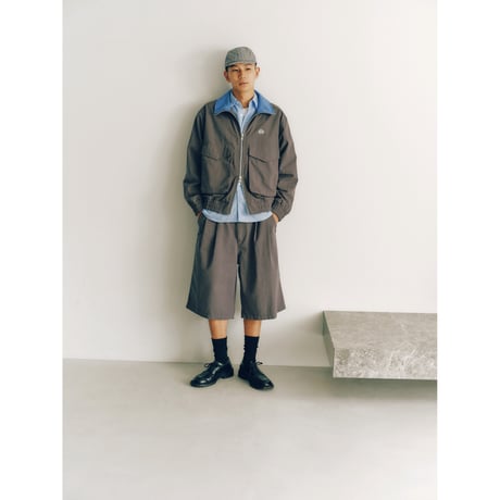 SOL soonerorlater / COTTON RIPSTOP BAGGY SHORTS / GRAY