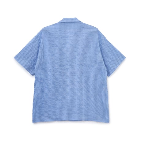 BoTT / WINDOWPANE S/S SHIRT / BLUE