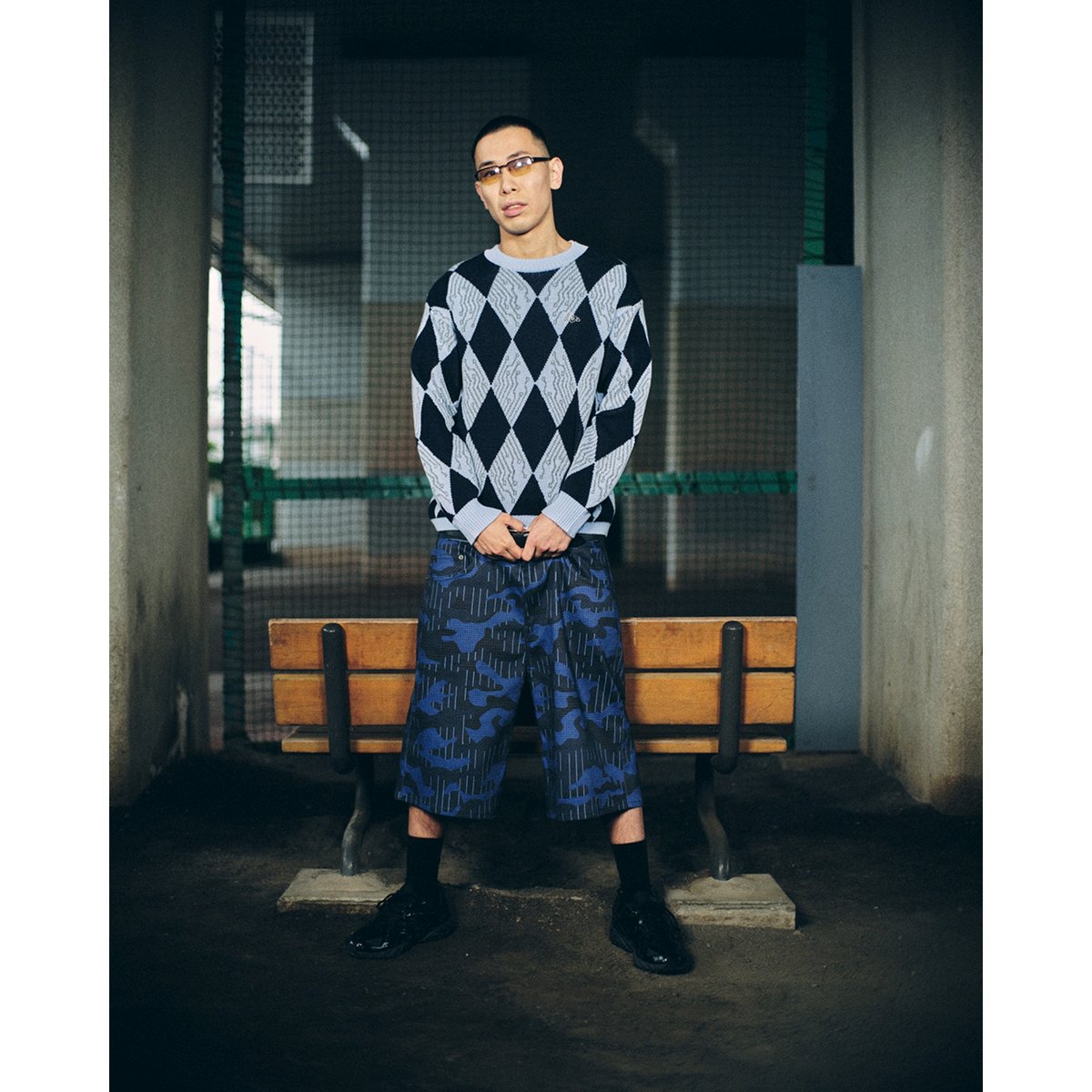 パンツ special guest k.k. BAGGY SHORT SPECIAL GUEST K.K. / SHIRT PATTERN CAMO BAGGY S