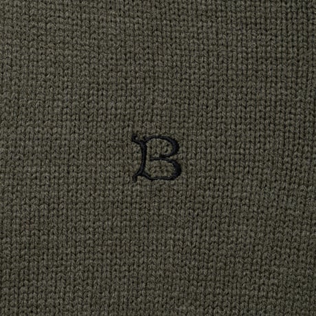 BoTT / HALF-ZIP DRIVERS KNIT / OLIVE