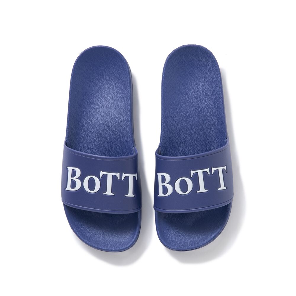 bott サンダル BoTT / OG LOGO SHOWER SANDALS / NAVY | Sophomore