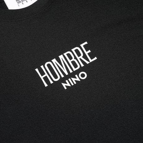 HOMBRE NINO / S/S PRINT TEE (LOGO) / BLACK